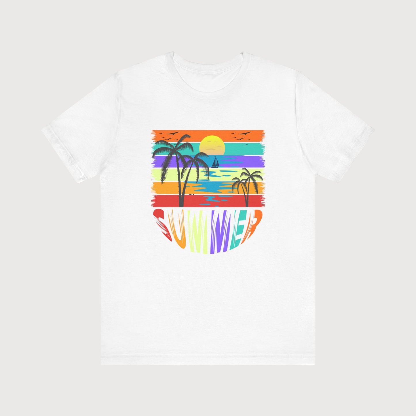 Summer | Sunset & Palm Trees | T-Shirt